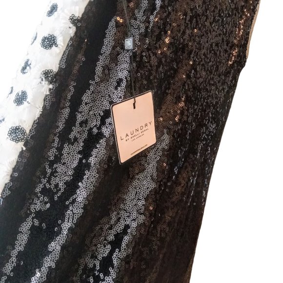 NWT | Gorgeous Sequin Floral Cocktail Dress | Laundry by Shelli Segal | Size: 10 - Picture 2 of 15